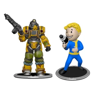 Fallout Excavator Power Armor & Gun Vault Boy Syndicate Collectibles 7 cm Mini Figure 2 Pack