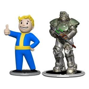 Fallout T-61 Power Armor & Classic Vault Boy Syndicate Collectibles Action Mini Figure 2 Pack