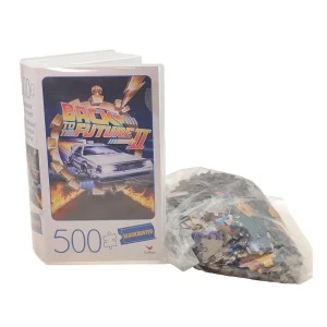 Back to The Future II 500-Piece Jigsaw Puzzle in Retro Blockbuster VHS Video Case