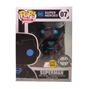 Funko Pop DC Super Heroes Superman Silhouette Glows in Dark Exclusive #07 Vinyl Figure 2017