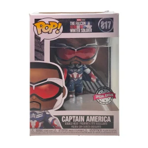 Funko Pop Marvel Falcon And The Winter Soldier Sam Wilson As Captain America #817 Vinyl Figure 2021